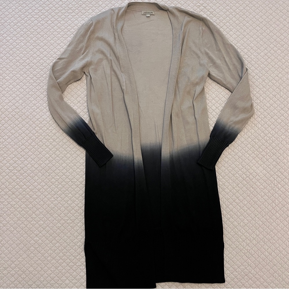 Ombre lightweight grey cardigan